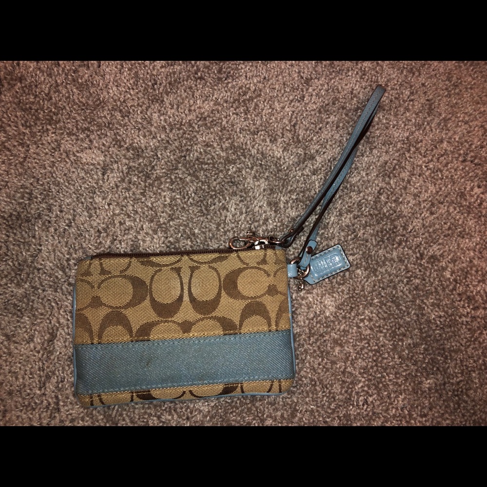 Mini Coach Wristlet